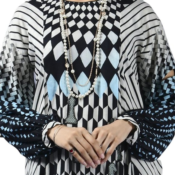 Almirah by Junaid Jamshed Ready-Made 1PC Linen Kurti/Tunic/Kameez/Shirt Small 43 - Picture 2 of 8